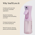 Buy now Kitsch Spray Bottle for Hair - Continuous Water Mister with Ultra Fine Mist for Hairstyling, Barbers, Salons, Cleaning, Plants, Versatile Spray Bottles - Made from Recycled Plastic - Sheer Violet, 5oz at indiglob india