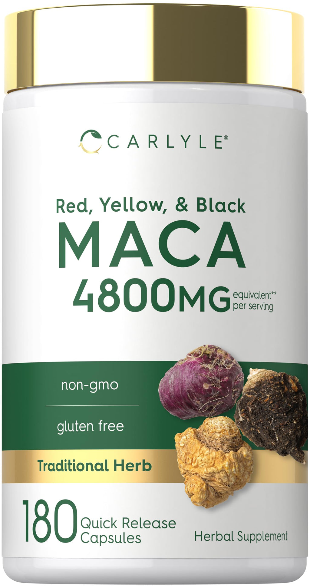 Carlyle Maca Root Capsules for Women & Men | 180 Count