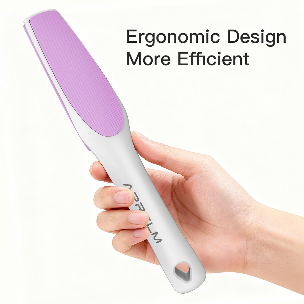 3-Sided Nano Glass Foot File, 3-in-1 Coarse/Medium/Fine Foot Callus Remover, Professional Callus Remover for Feet Hard Skin Smooth Polishing (Pink)