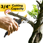 Gerossi Premium Bypass Pruning Shears for Gardening, 7" Heavy Duty Pruners