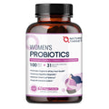 NATURE TARGET Probiotics for Women, 100 Billion CFU, 90 Veggie Capsules | Prebiotics & Enzymes Support Digestive Health & Gut Balance, With Cranberry For Vaginal & Urinary Tract Health, Shelf-Stable