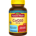 Nature Made CoQ10 100mg with Black Pepper Extract for Enhanced Nutrient Absorption, Dietary CoQ10 Supplement for Heart Health Support, 30 Softgels, 30 Day Supply