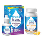 TheraTears Omega 3 Supplement for Eye Care, 180ct | 1200mg Fish Oil and Organic Flaxseed Oil with Vitamin E, Eye Nutrition, Promotes Healthy Tears & Eye Comfort