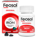 Buy now Feosol Original Iron Supplement Tablets, Non-heme, 325mg Ferrous Sulfate (65mg Elemental Iron) per Iron Pill, 1 Per Day, 120ct, 4 Month Supply, for Energy and Immune System Support, Made in USA Pack of 1 at indiglob india
