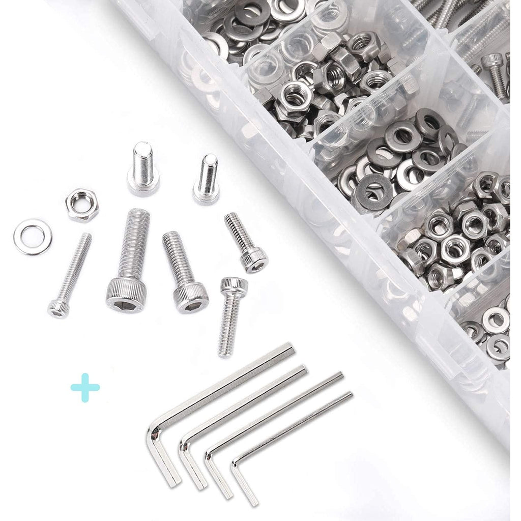 Buy now AETTLM6 M5 M4 M3 Nuts and Bolts Assortment Kit (660PCS) at indiglob india