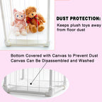 Stuffed Animal Storage Pre-Threaded Bungee Push-Lock Toolless Toy Organizer