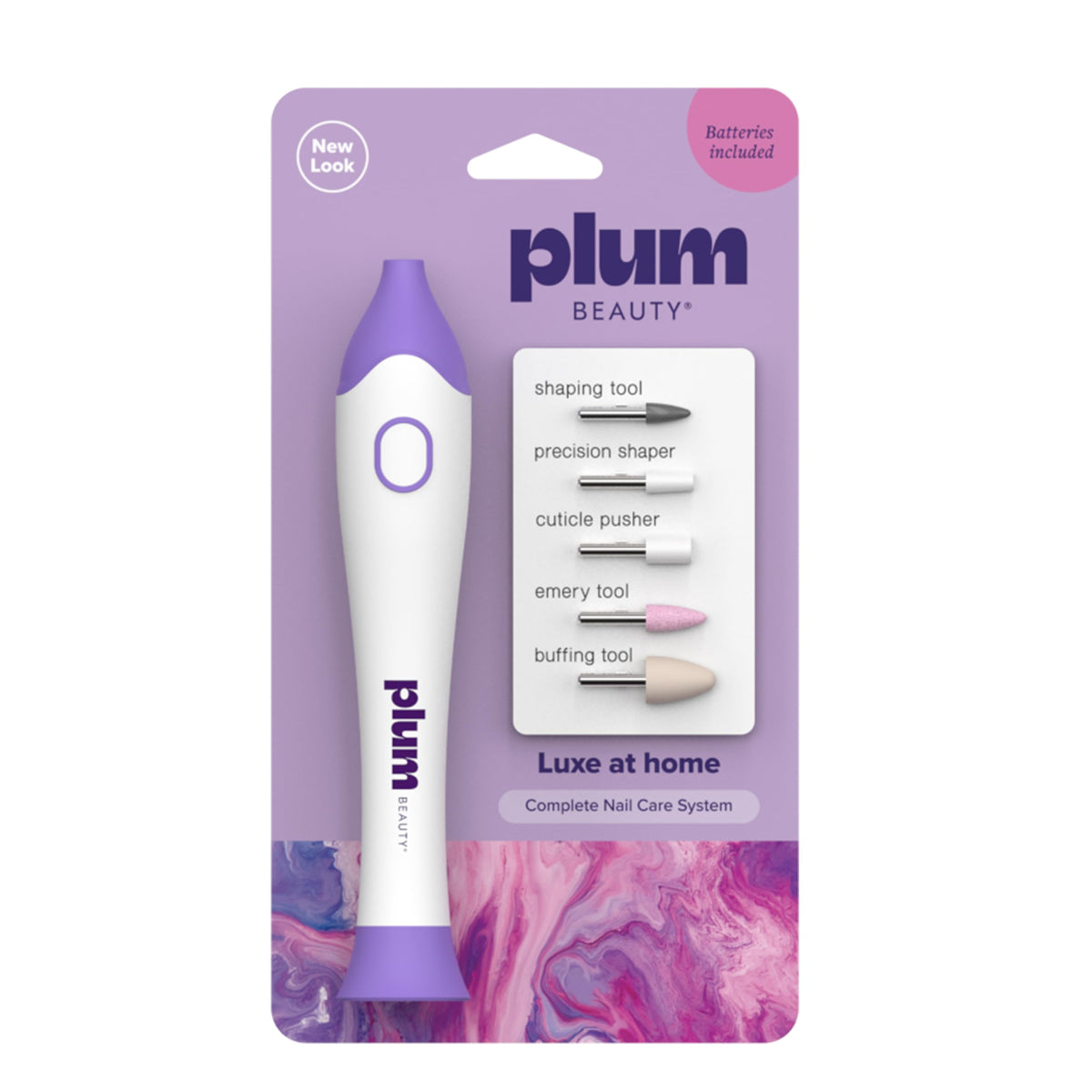 Plum Beauty Complete 5-in-1 Nail Care System – Manicure & Pedicure Kit