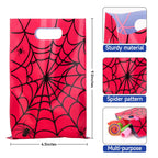 PintreeLand 40 PCS Spider Web Party Favor Bags, Red and Blue Goodie Candy Bags for Birthday