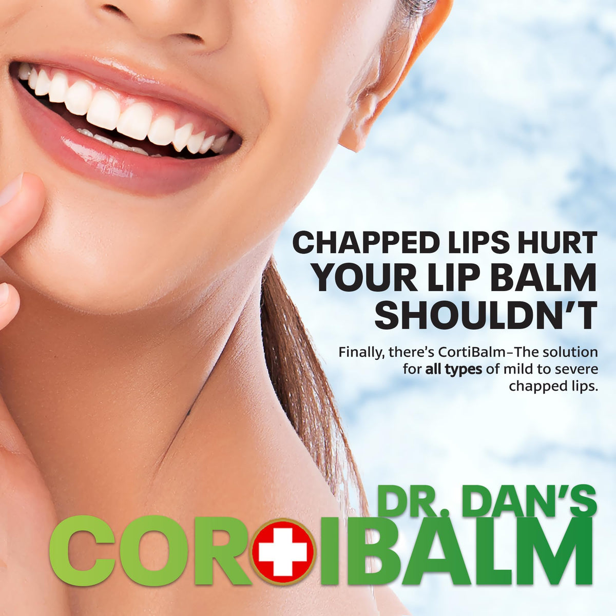 Dr. Dan's Cortibalm Healing Lip Balm Jar for Severely Chapped Lips, 3-Pack