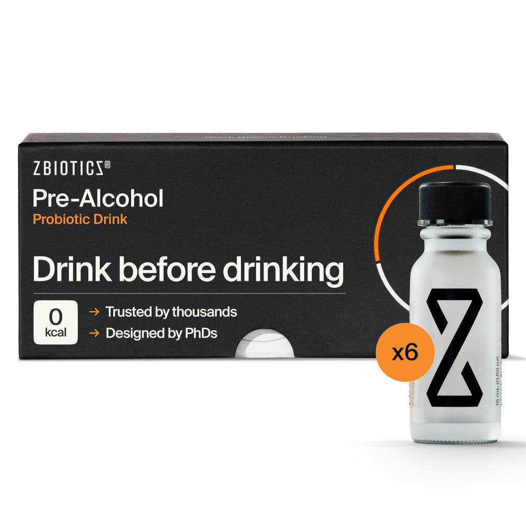 ZBiotics — Feel Better After Drinking, Wake Up Refreshed, Science-Backed, Patented Probiotic, Travel-Friendly, 3-Pack of 0.47 Fl Oz Bottles