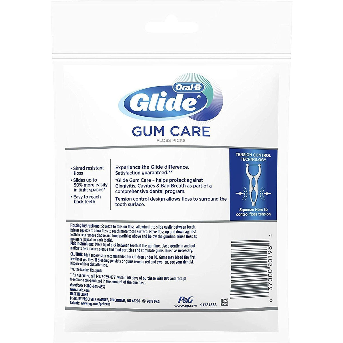 Oral-B Glide Floss Picks-30 Count, Unflavored (Pack of 6)