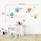 Buy now DECOWALL DA-1406B Animal Hot Air Balloons Kids Wall Stickers Wall Decals Peel and Stick Removable Wall Stickers for Kids Nursery Bedroom Living Room décor at indiglob india