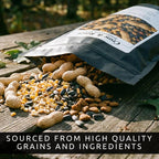 Crow Raven Feed Mix | Whole Peanuts Sunflower Cracked Corn Cat Food | 12 oz