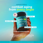 Thinbi Liposomal NAD+ Supplement with Resveratrol & CoQ10, 60 Count