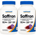 Nutricost Saffron Extract 88.5mg, 240 Capsules - Veggie Caps, Non-GMO, Gluten Free (Pack of 2)
