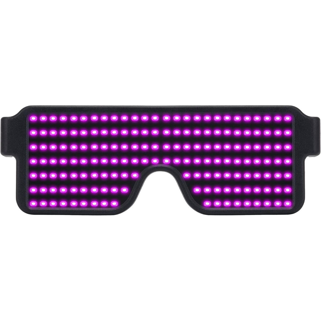 Buy now WOWSUN LED Glasses Light Up Dynamic Party Favor Glasses Festival Christmas USB Rechargeable LED Rave Glowing Flashing Glasses Pink at indiglob india