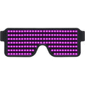 Buy now WOWSUN LED Glasses Light Up Dynamic Party Favor Glasses Festival Christmas USB Rechargeable LED Rave Glowing Flashing Glasses Pink at indiglob india