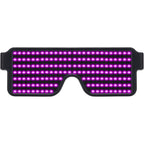 Buy now WOWSUN LED Glasses Light Up Dynamic Party Favor Glasses Festival Christmas USB Rechargeable LED Rave Glowing Flashing Glasses Pink at indiglob india