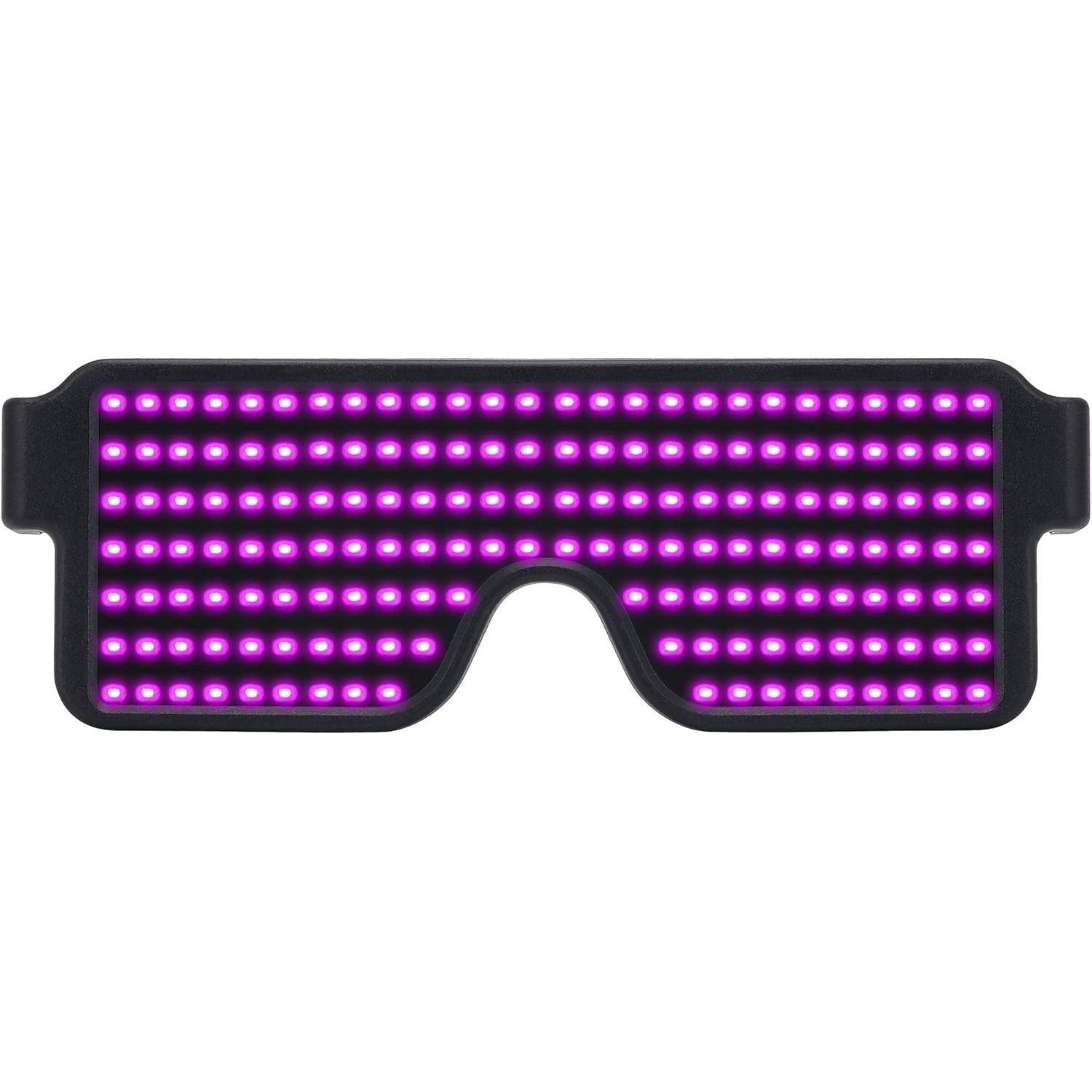Buy now WOWSUN LED Glasses Light Up Dynamic Party Favor Glasses Festival Christmas USB Rechargeable LED Rave Glowing Flashing Glasses Pink at indiglob india