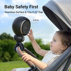 MAMAZING Portable Stroller Fan for Cooling, 70° Auto Oscillation, 5000mAh