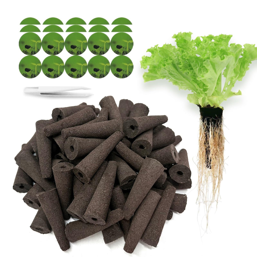 60 Pack Hydroponic Grow Sponges Seed Pods Replacement, Compatible with AeroGarden iDOO and Most Hydroponic Systems. Rapid Rooting Nursery Sponges.