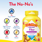 L'il Critters Kids Fiber Gummy Bears Supplement, 90 Count | Assorted Fruit Flavors | Gluten and Dairy-Free Supplement