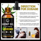 (2-Pack) High Potency Hemp Oil - Maximum Strength, Immune System Support, Focus Calm, Relaxation, Mood, Pure Extract, Organic, Vegan, Gluten-Free