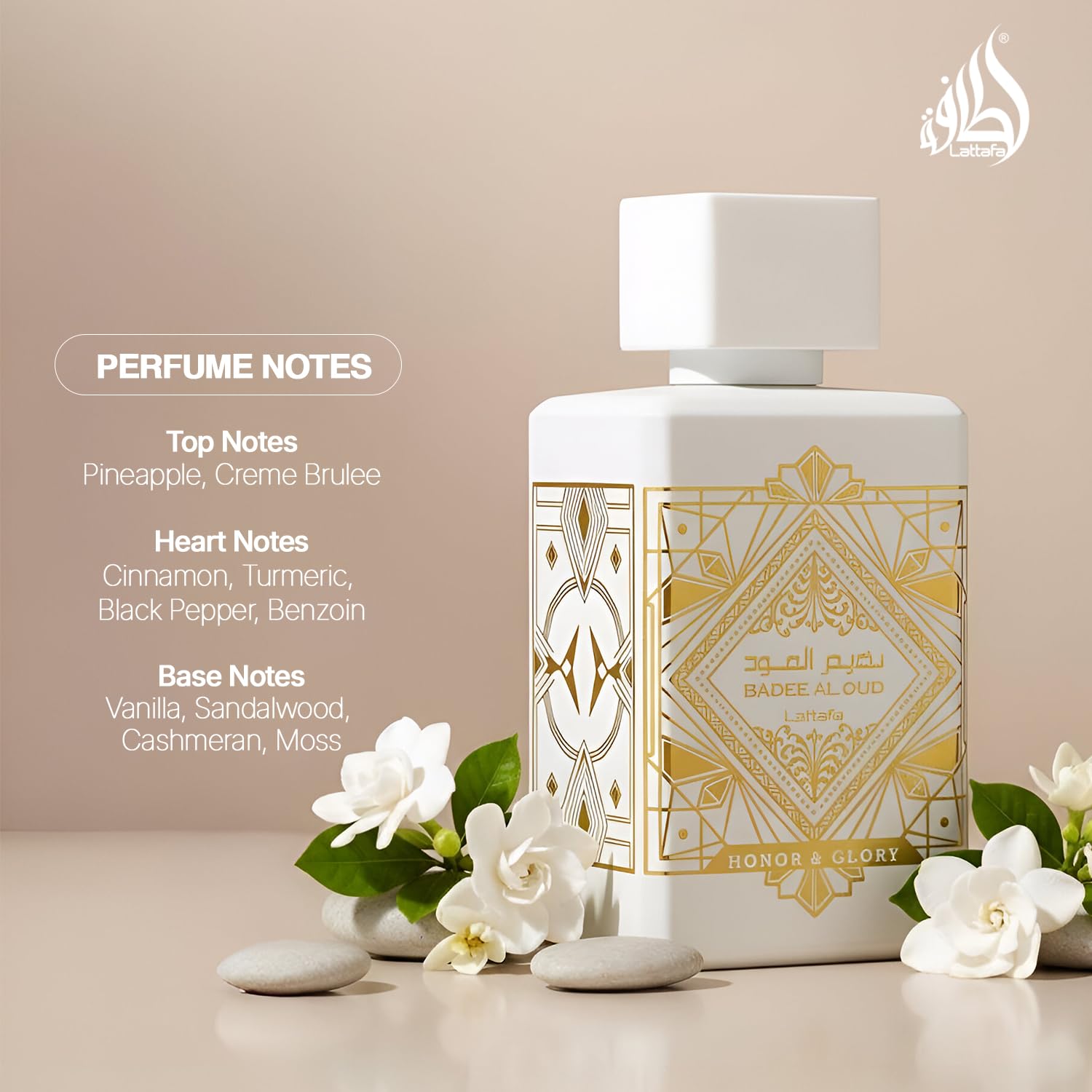 Buy now Lattafa Bade'e Al Oud Honor & Glory - Fruity, Vanilla, Warm Spicy, Woody - Eau de Parfum Long-Lasting Fragrance for Unisex, 3.40 Ounce / 100 ml | Unisex at indiglob india