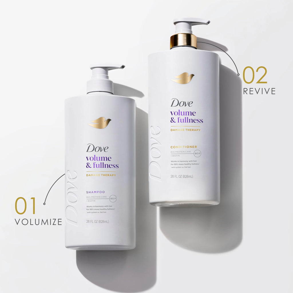 Dove Conditioner Volume & Fullness for Thin Hair, Bio-Protein, 28 Fl Oz