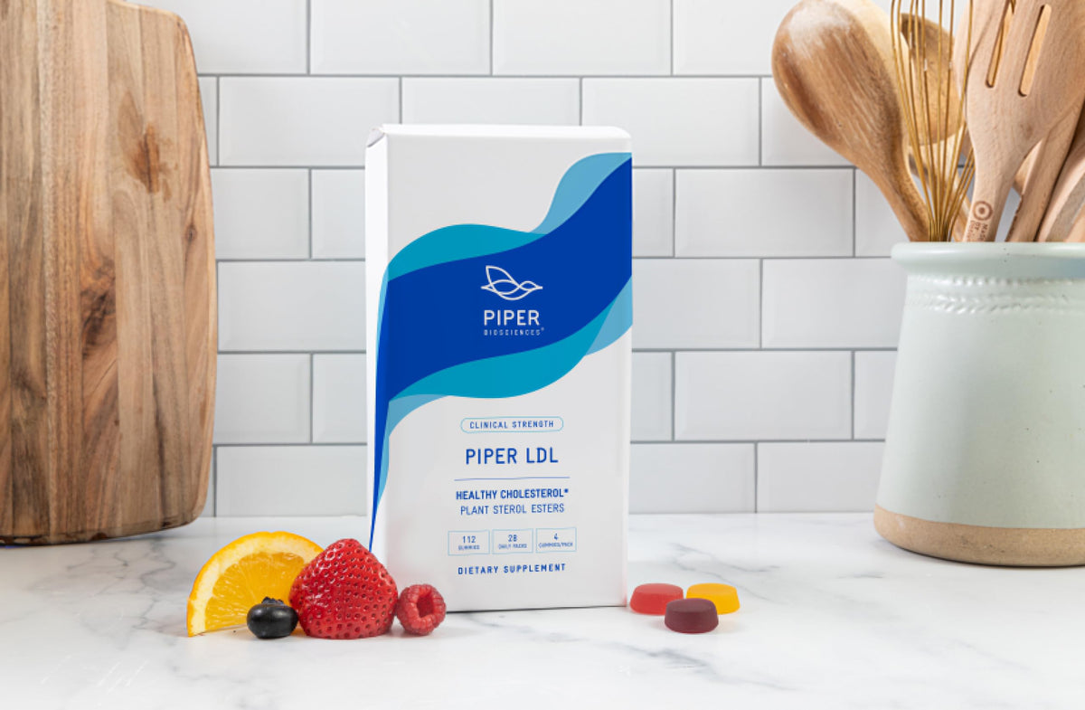 Piper Biosciences Plant Sterols Healthy Cholesterol Gummies, Daily Pouches
