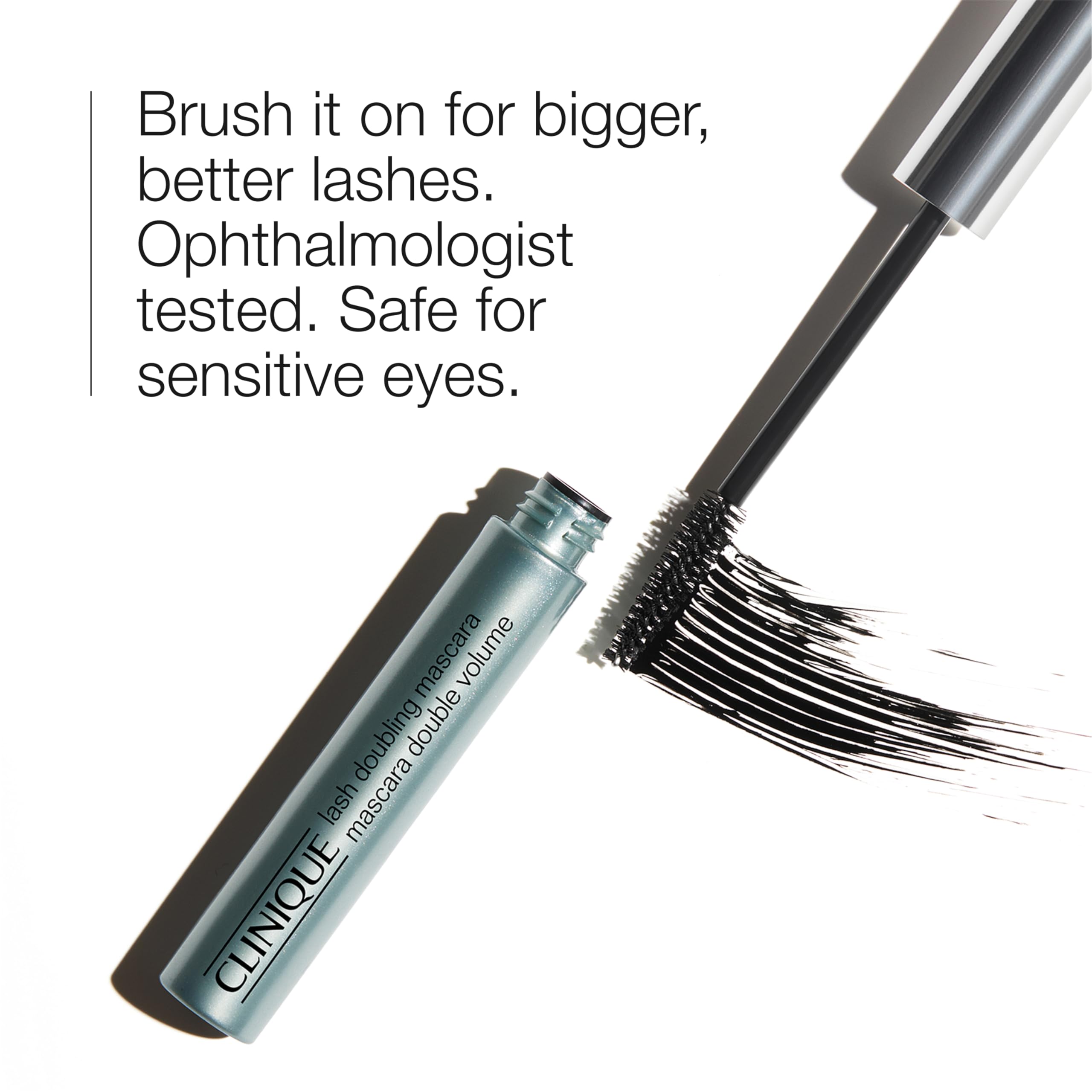 Buy now Clinique Lash Doubling Mascara | Length, Defining + Safe for Sensitive Eyes, Black, 1 Fl Oz at indiglob india