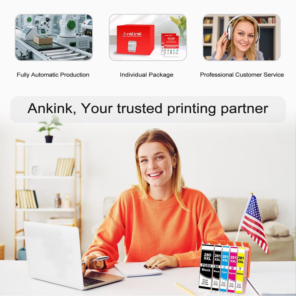 280XXL 281XXL Ink Cartridges Replacement for Canon 280 281 Ink Cartridges