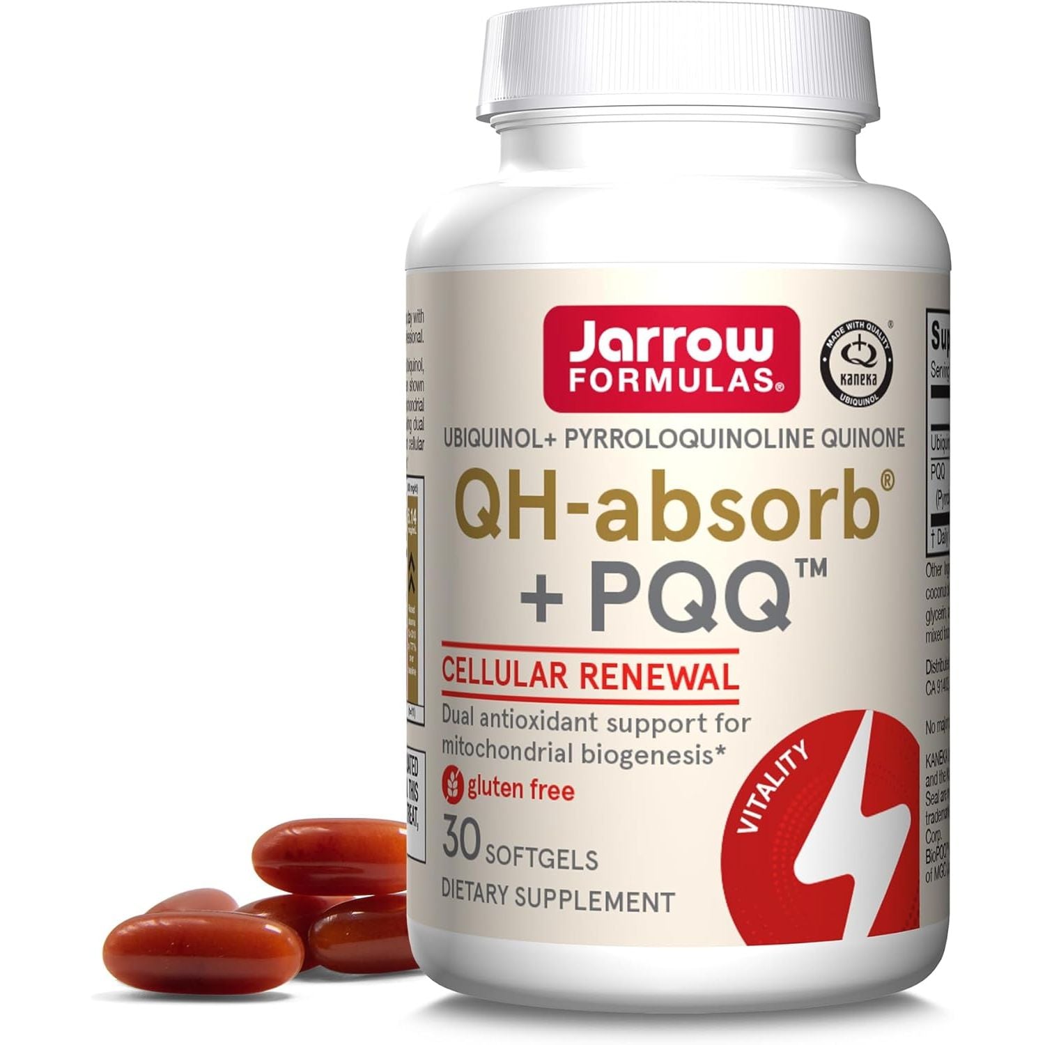 Buy now Jarrow Formulas QH-absorb + PQQ - 30 Softgels - Dietary Supplement Supports Mitochondrial Biogenesis, Energy Production & Cardiovascular Health - Up to 30 Servings at indiglob india