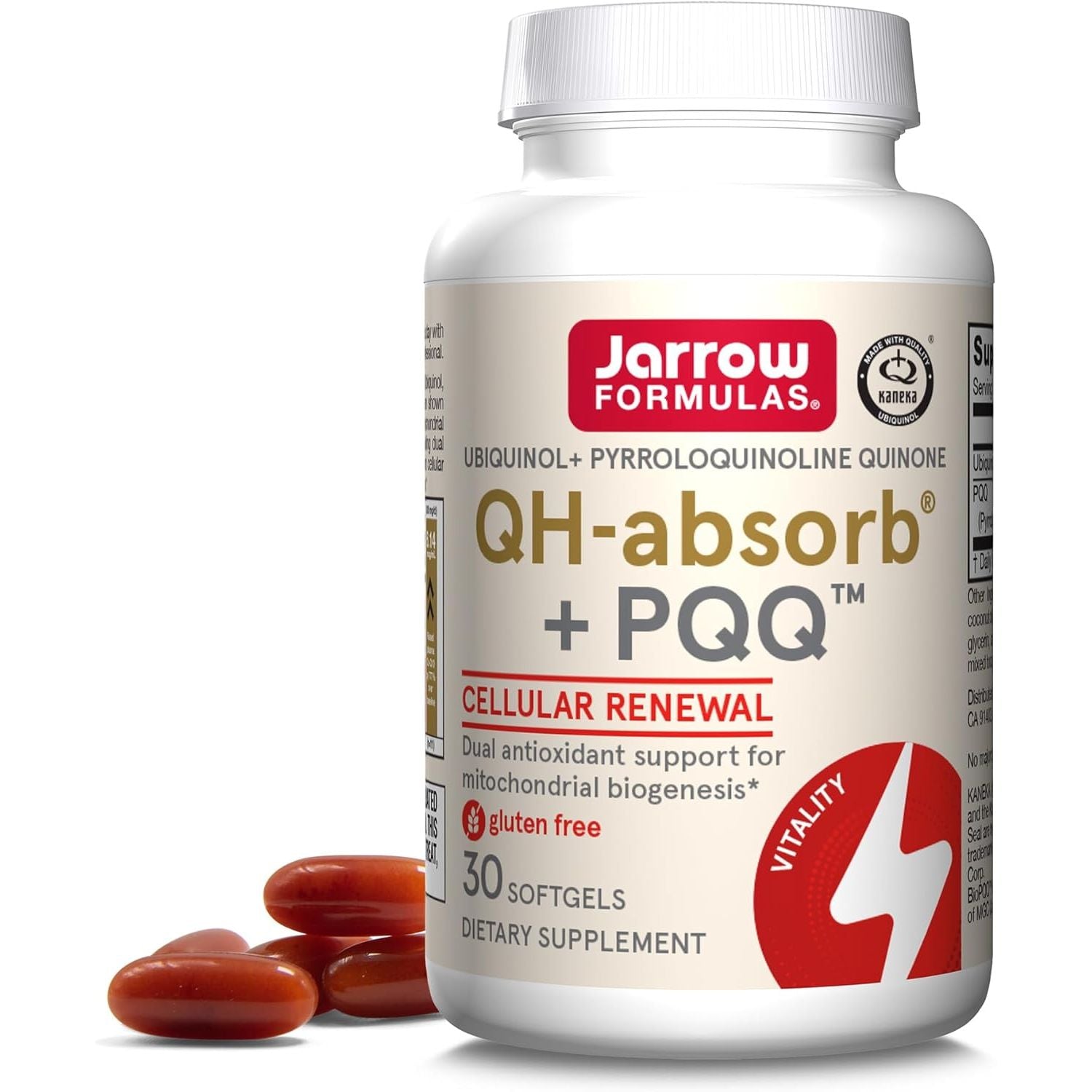 Buy now Jarrow Formulas QH-absorb + PQQ - 30 Softgels - Dietary Supplement Supports Mitochondrial Biogenesis, Energy Production & Cardiovascular Health - Up to 30 Servings 30 Count (Pack of 1) at indiglob india