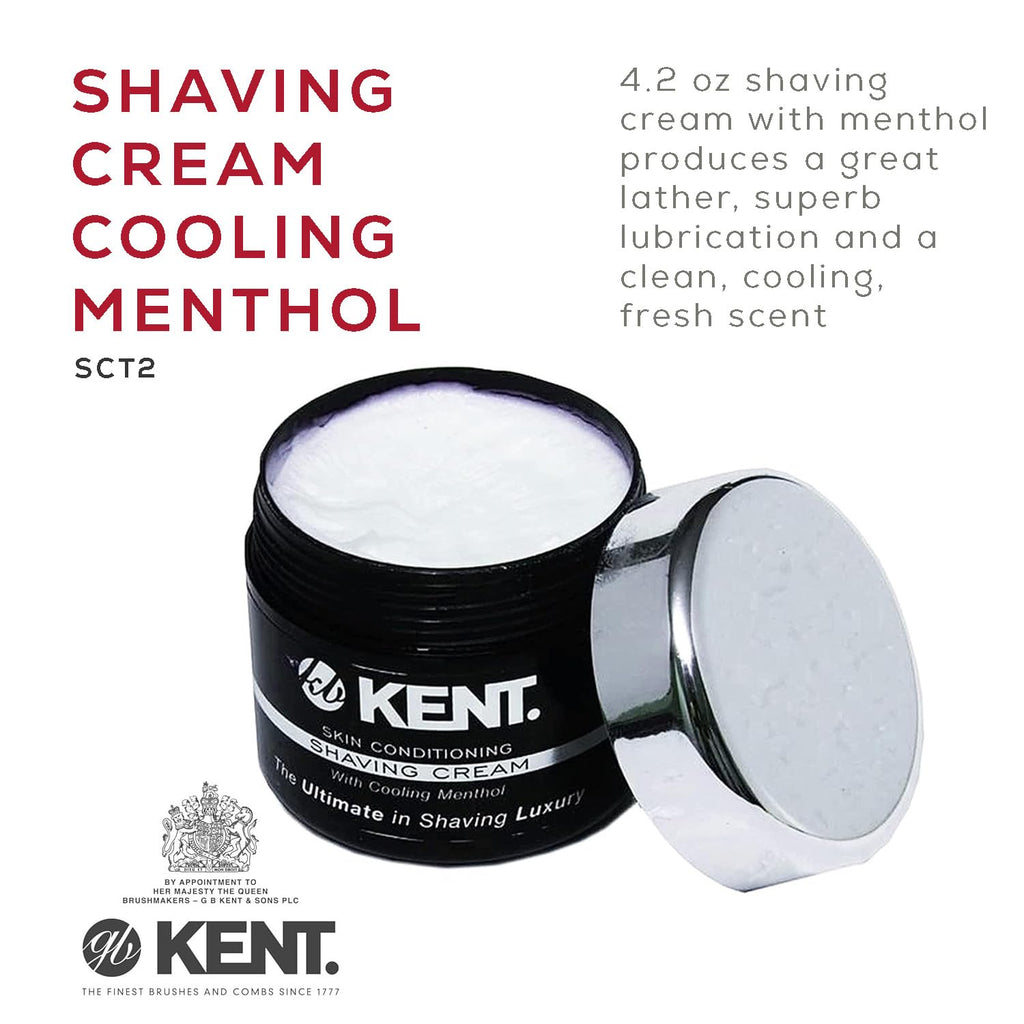 Buy now Kent SCT2 Shaving Cream Foam - Men's Cooling Menthol Shaving Cream, Perfect for Travel or Home, Gentle on Sensitive Skin at indiglob india