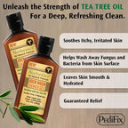 Pedifix Nurturesce Jock Wash Shower Gel, Tea Tree Oil, 6 fl oz