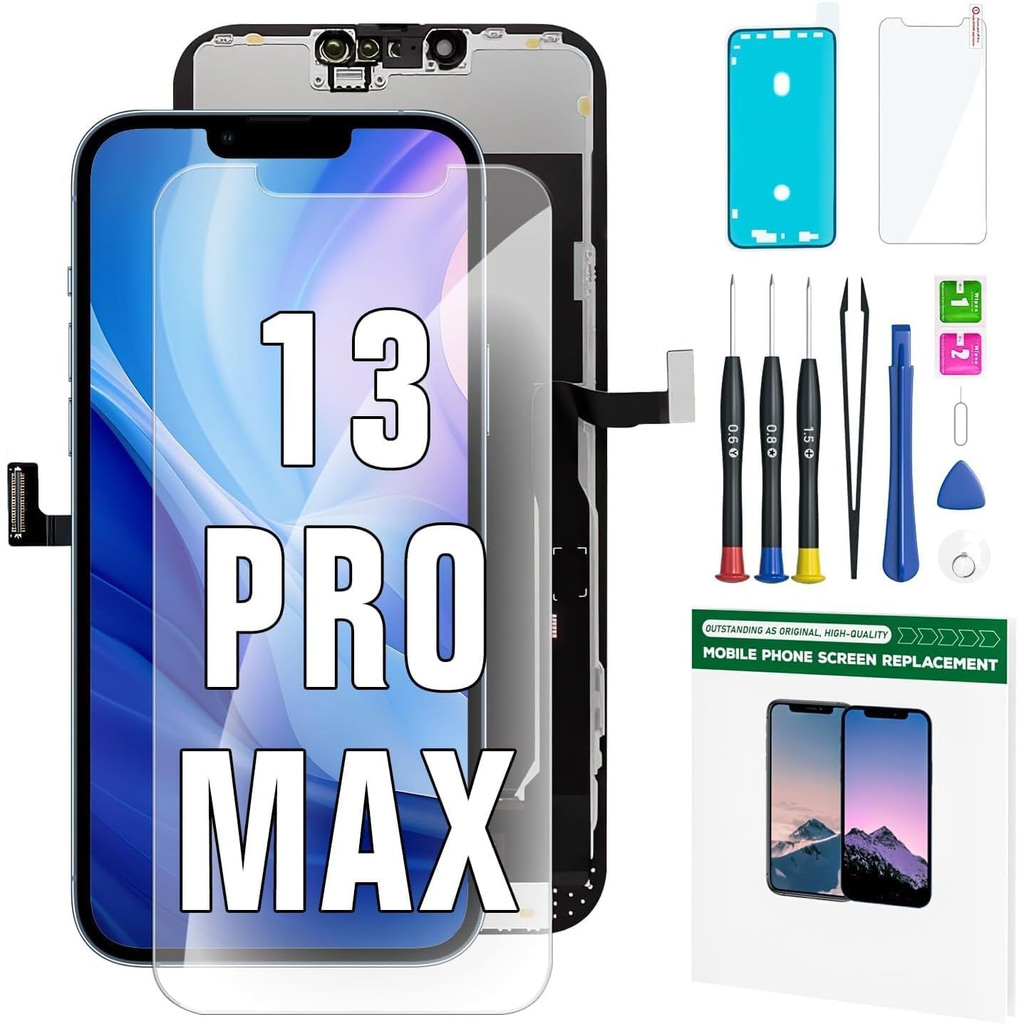 Buy now Compatible with iPhone 7 Plus Screen Replacement Black（5.5‘’）, LCD Display & Touch Screen Digitizer Frame Assembly Set with 3D Touch Free Repair Tools iPhone 13 pro max at indiglob india