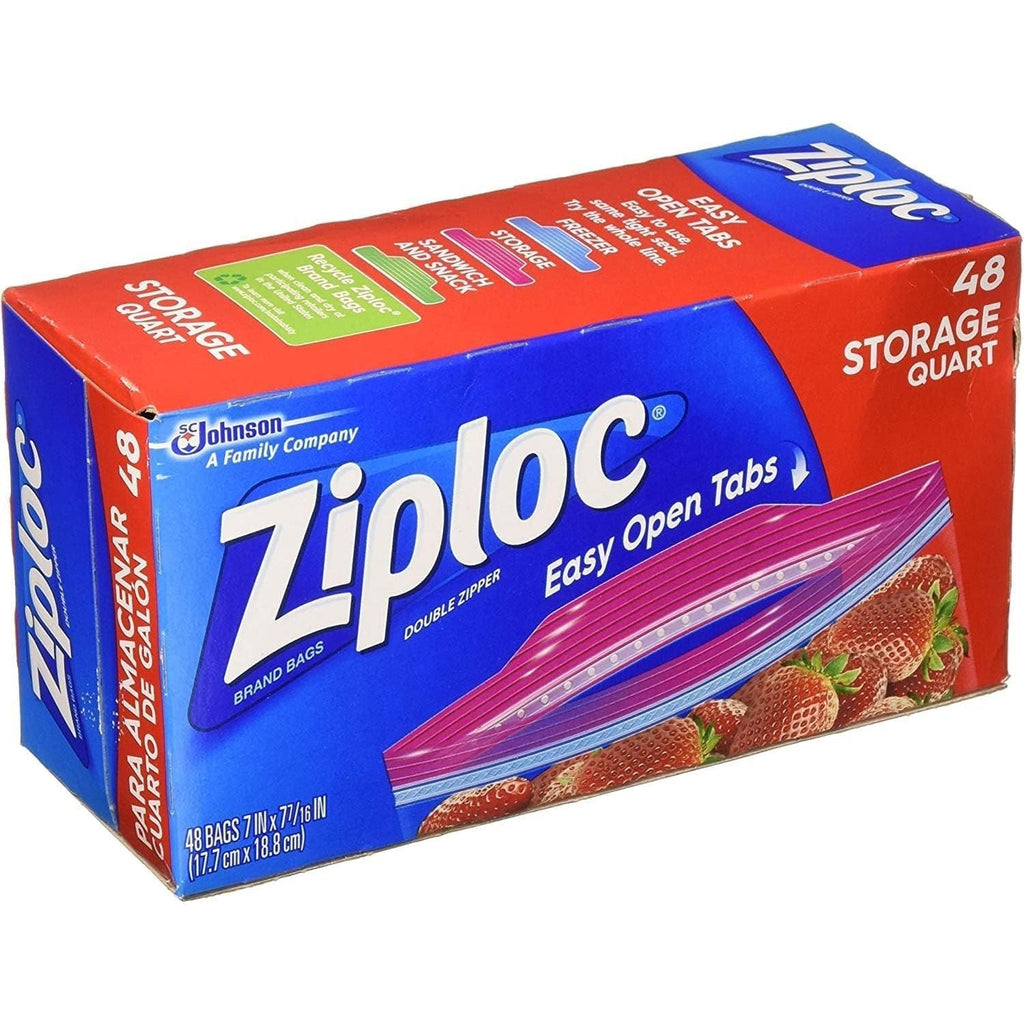 Buy now Ziploc Easy Open, Storage Quart 48 Count Default at indiglob india