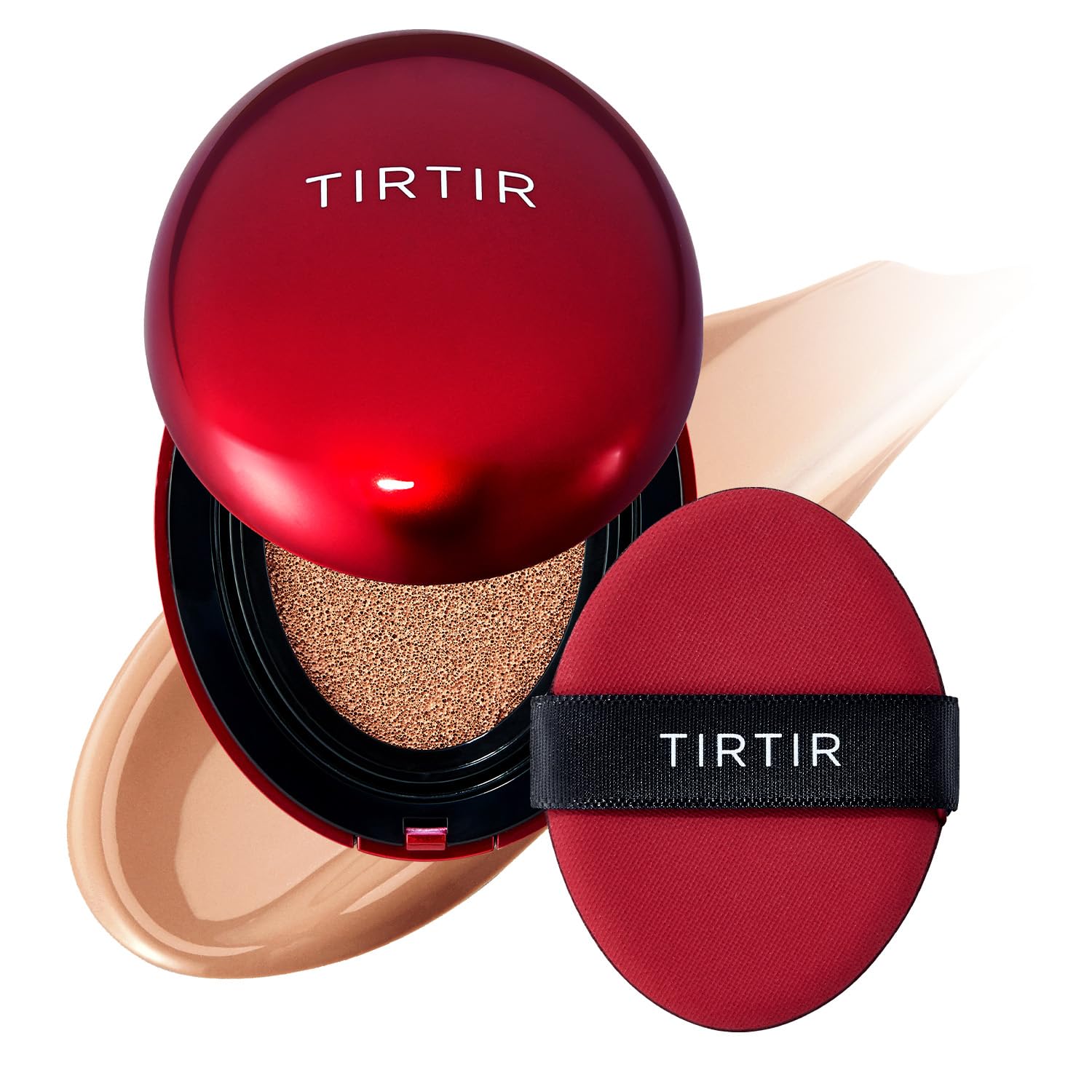 Buy now TIRTIR Mask Fit Red Cushion Foundation | Full coverage, Weightless, Skin fit, Satin Glow Finish, Korean Makeup BB Foundation, beauty, Tattoo cover up, Buildable (#21N Ivory, 0.63 Fl Oz) 33C Hazel 0.15 Fl Oz (Pack of 1) at indiglob india
