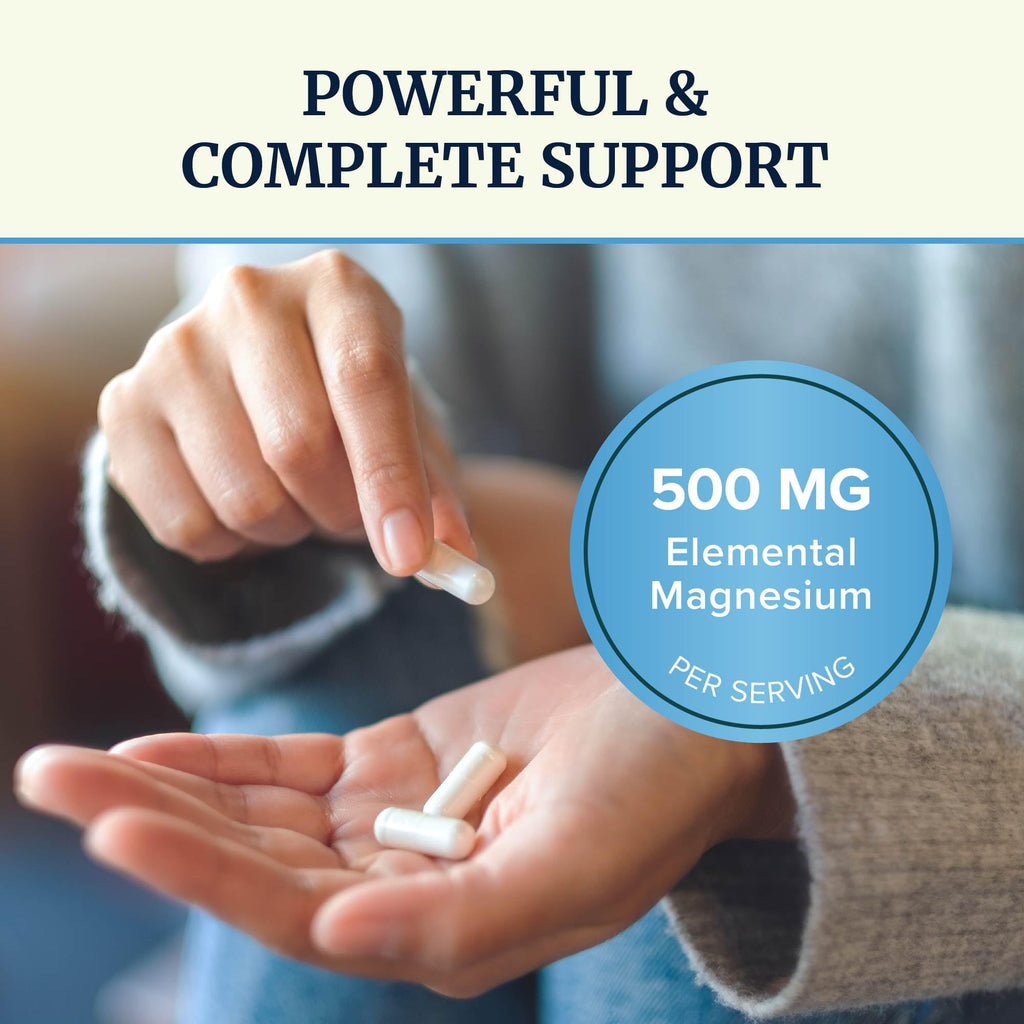 10 in 1 Magnesium Complex Supplement 500MG, Muscle & Heart Health Support