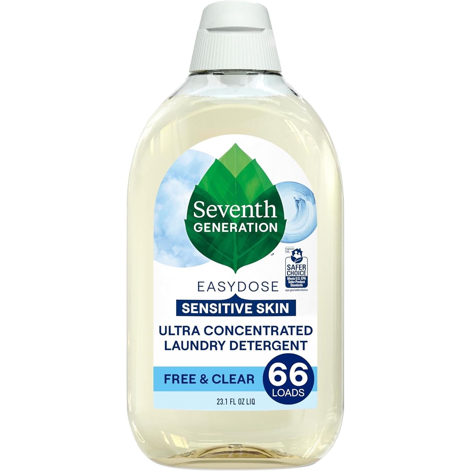Buy now Seventh Generation EasyDose Laundry Detergent Fresh Lavender Ultra Concentrated Washing Detergent 23 oz 23.1 Fl Oz (Pack of 1) Free & Clear at indiglob india