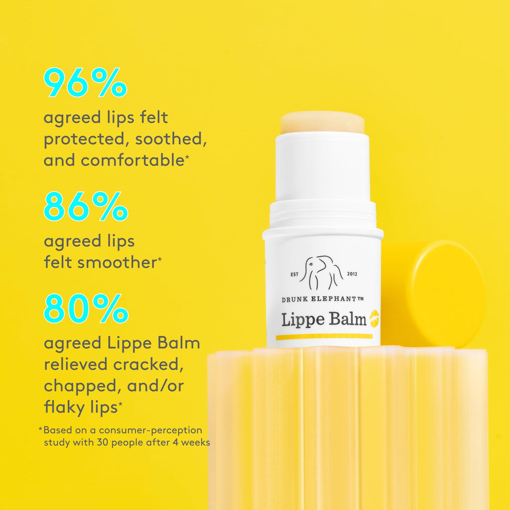Buy now Drunk Elephant Lippe Balm - 3.7 g/.13 oz - Nourishing Lip Balm - Clean Clinical Skincare - Cruelty-Free - Dermatologist-Tested - Free of Essential Oils, Silicones, and Fragrance at indiglob india