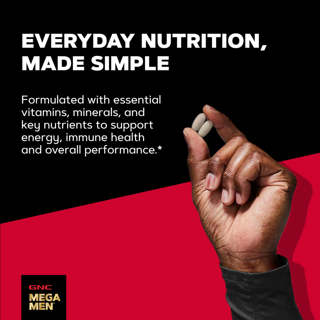GNC Mega Men Sport Multivitamin, Performance & Muscle Function, 90 Count | Clinically Shown to Boost Nutrient Levels and Mental Wellbeing, with BCAAs and Carnitine for Muscle Performance and Energy
