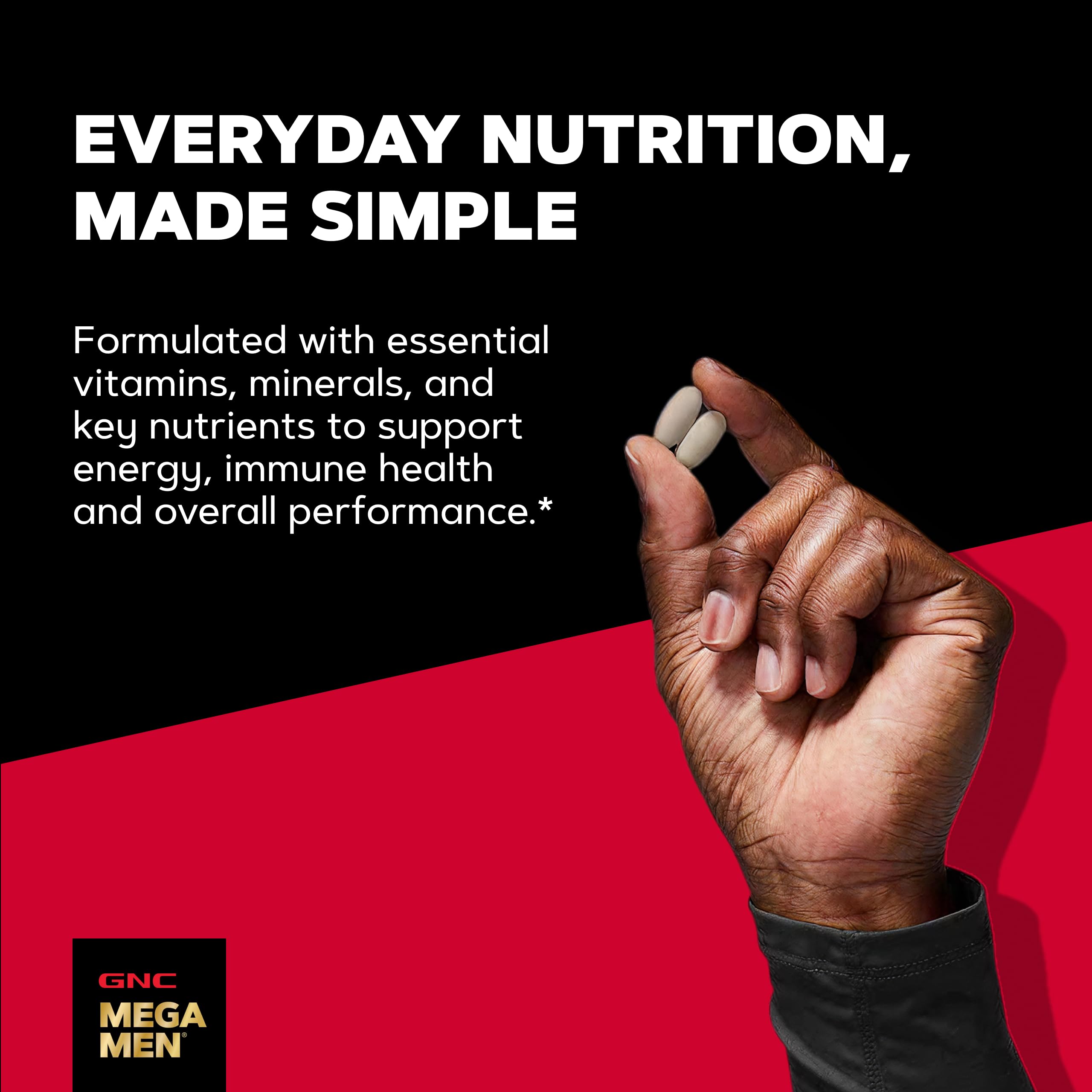 GNC Mega Men Sport Multivitamin, Performance & Muscle Function, 90 Count | Clinically Shown to Boost Nutrient Levels and Mental Wellbeing, with BCAAs and Carnitine for Muscle Performance and Energy