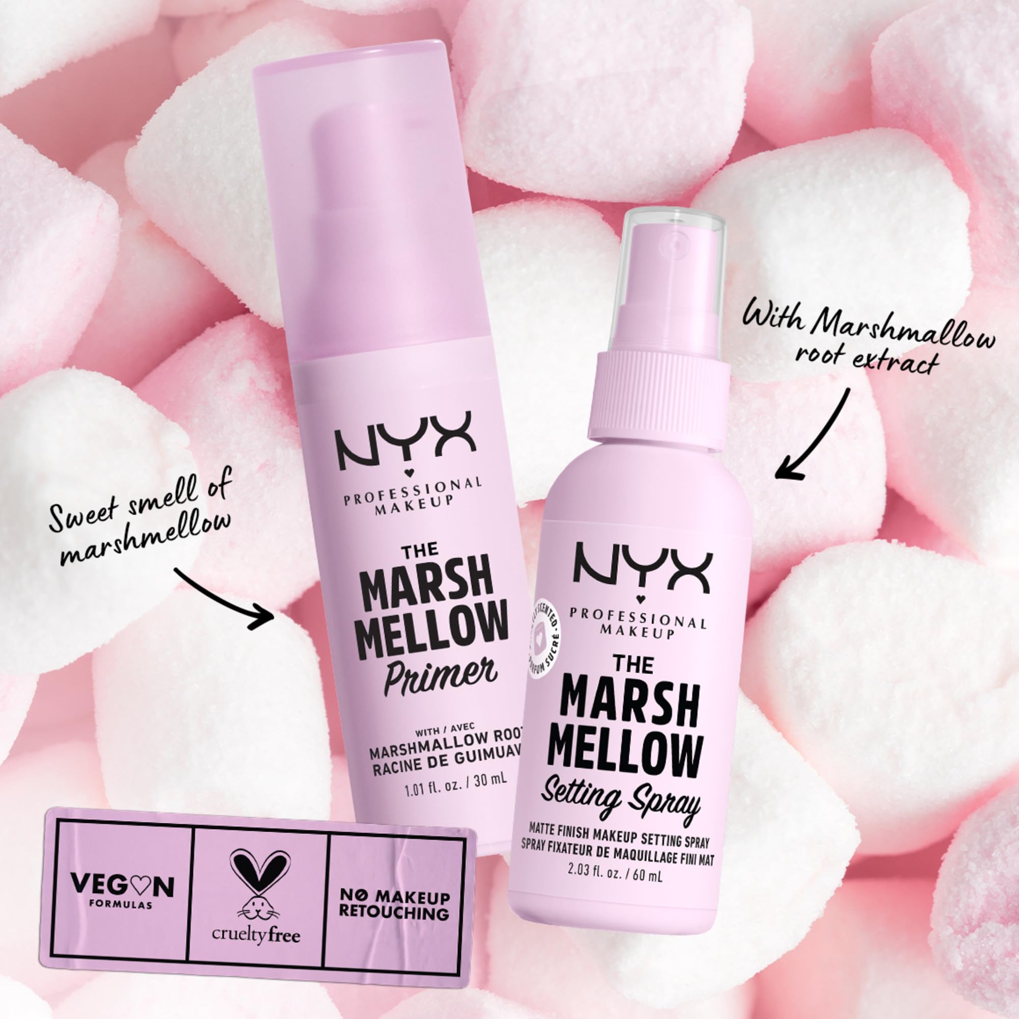 Buy now NYX PROFESSIONAL MAKEUP Marshmellow Smoothing Primer, Vegan Face Primer, 10-In-1 Skin Benefits at indiglob india