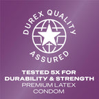 Durex Pleasure Pack Assorted Thin Condoms, Exciting Mix of Sensation and Stimulation, Lubricated Natural Rubber Latex Condoms for Men, 42 Count