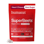HumanN SuperBeets Heart Chews Zero Sugar, Pomegranate Berry Flavor, 180 Ct | Blood Pressure Support, Nitric Oxide Support, Heart Health & Energy, Non-GMO Beet Root Powder, Grape Seed Extract, Once Daily