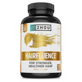 Zhou Hairfluence Supplement - 120 Veggie Capsules (Pack of 1) | Vegan Biotin Supplement for Hair Growth for Men & Women, Supports Stronger & Healthier Hair & Nails