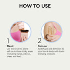 Buy now Tanologist Blending Brush, For Tanning Mousse, Water & Gradual Tanning Lotion, Streak-Free Self-Tanner Application, Contour & Define Face & Body, Vegan & Cruelty-Free Body Brush, 1 Count at indiglob india