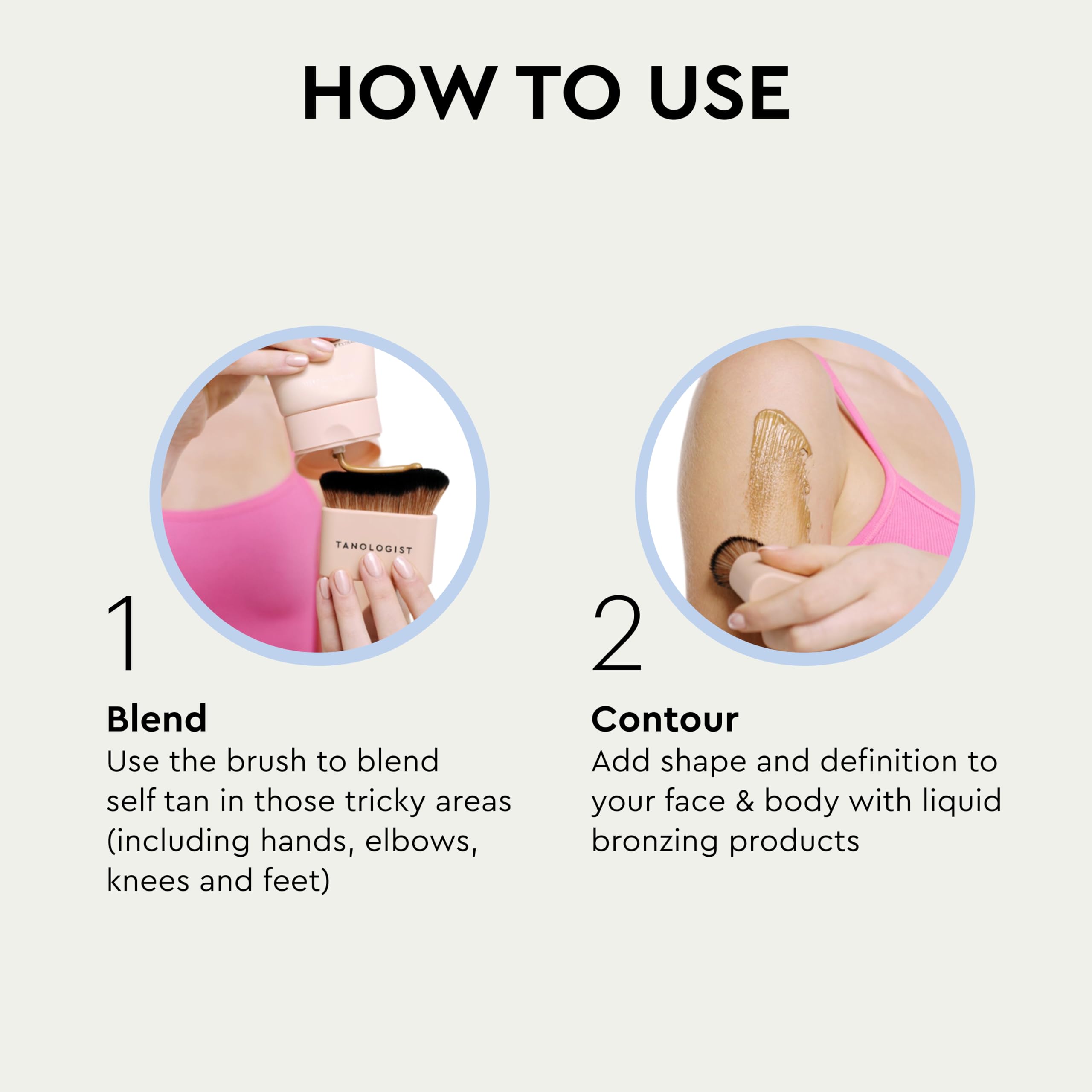Buy now Tanologist Blending Brush, For Tanning Mousse, Water & Gradual Tanning Lotion, Streak-Free Self-Tanner Application, Contour & Define Face & Body, Vegan & Cruelty-Free Body Brush, 1 Count at indiglob india